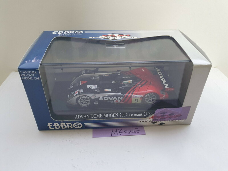 EBBRO 1/43 ADVAN KONDO DOME S101 MUGEN 2004 Le Mans BLACK 609