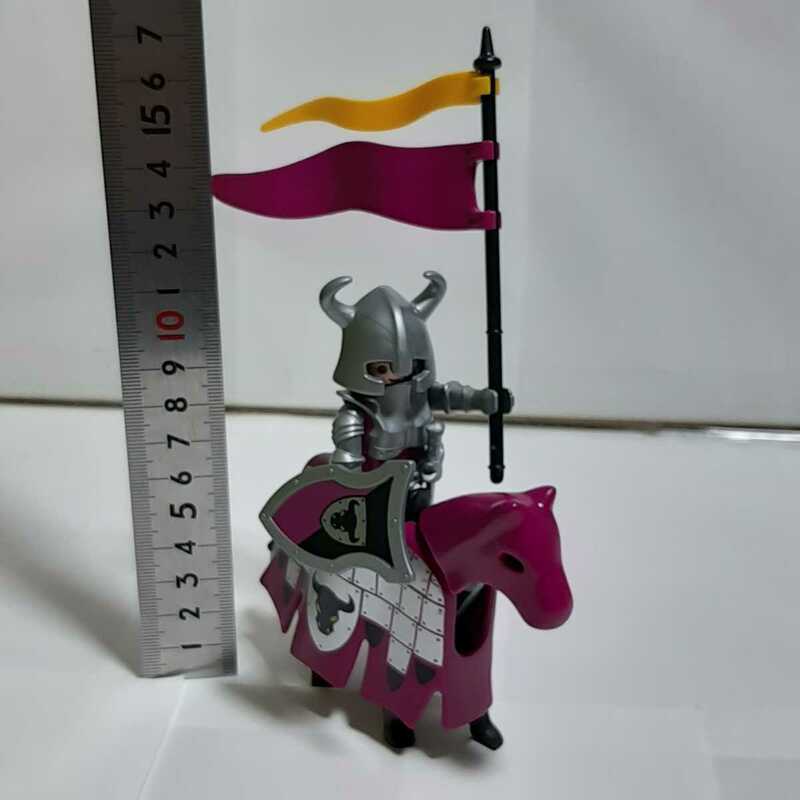 プレイモービル 騎士 ナイト 馬 4436 紫 戦士 フィギュア おもちゃ 玩具 中世 