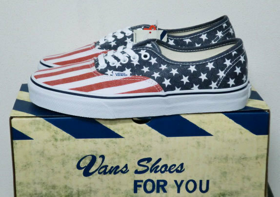 ●新品US企画VANS Authentic (Van Doren) stars&stripes US9.5 27.5cm