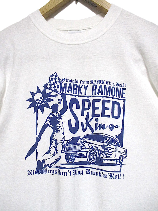 直筆サイン入り Ramones Marky Ramone & The Speed Kings ラモーンズ マーキー・ラモーン アンド ザ・スピードキングス バンド Tシャツ　S