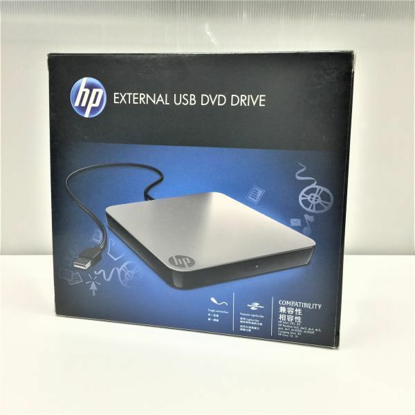 @Y1445 秋葉原万世商会 新古品 開封済み HP External USB DVD Drive VV827AA#UUF USB 外付け DVDスーパーマルチドライブ