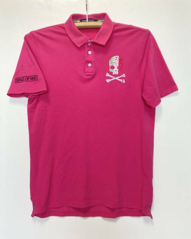 【即決】ゴルフ　メンズウェア　半袖　コットン　サイズXL ピンク