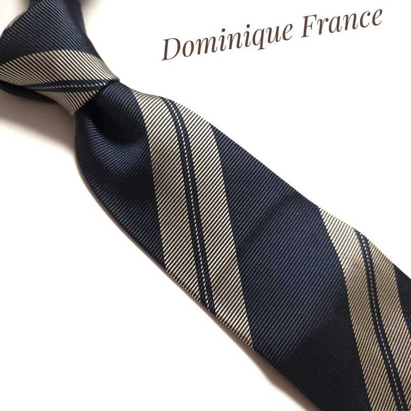 Dominique France ドミニク フランス ネクタイ ハイブランド 高級 ネイビー 紺 932