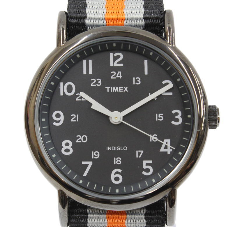 動作確認済み TIMEX/タイメックス 腕時計 WEEKENDER CENTRAL PARK ウィークエンダー セントラルパーク T2N892 オレンジ×ブラック×グレー