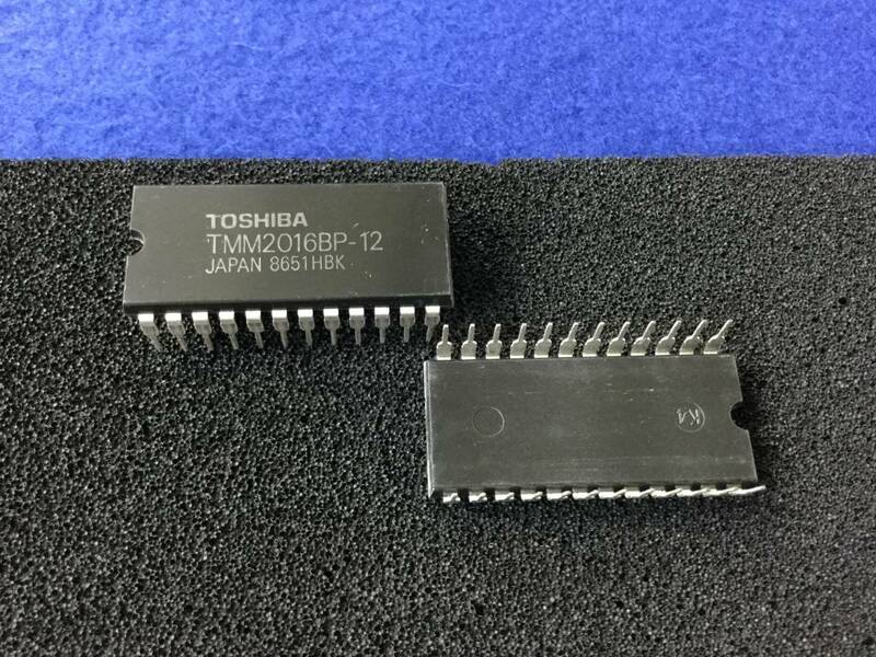 TMM2016BP-12 【即決即送】 東芝 2K x 8-Bit SRAM L-03DP [337Tp/260865] Toshiba 2K x 8-Bit SRAM 2個セット 