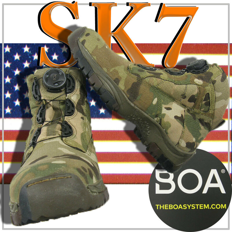 新品 SK7 By 707 Tactical Gear 【コンバット ブーツ】迷彩 カモ USA 9.5 エスケー セブン SPEED LIGHT 6BOA ★332819 サバゲー タクティカ