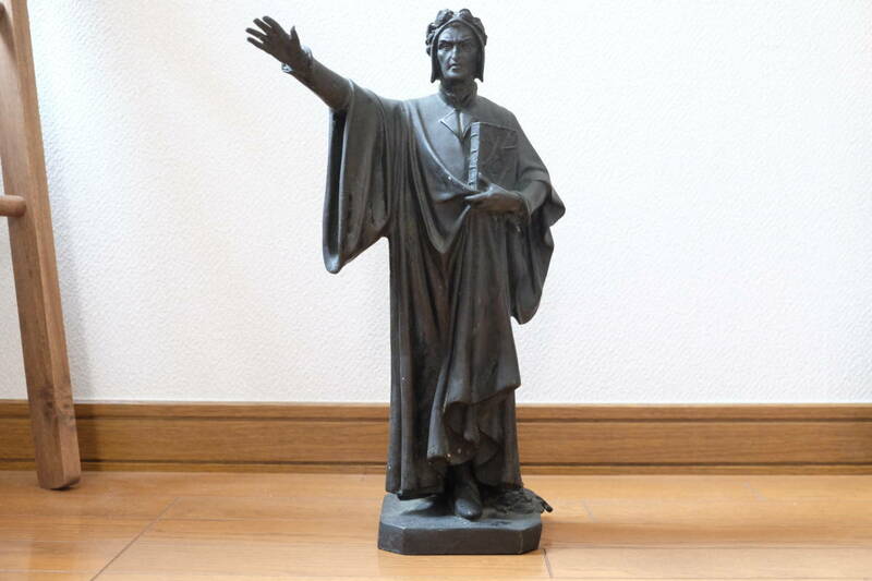 銅像 ブロンズ像 高さ42ｃｍ 重さ約4.2kg 骨董 立像 聖書 西洋彫刻