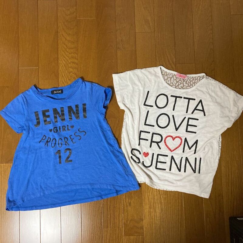 sister JENNI 半袖Tシャツ 2枚セット　ジュニア女の子　120と130 夏用　ファッション　ブランド　着替え　普段使い　学校にも