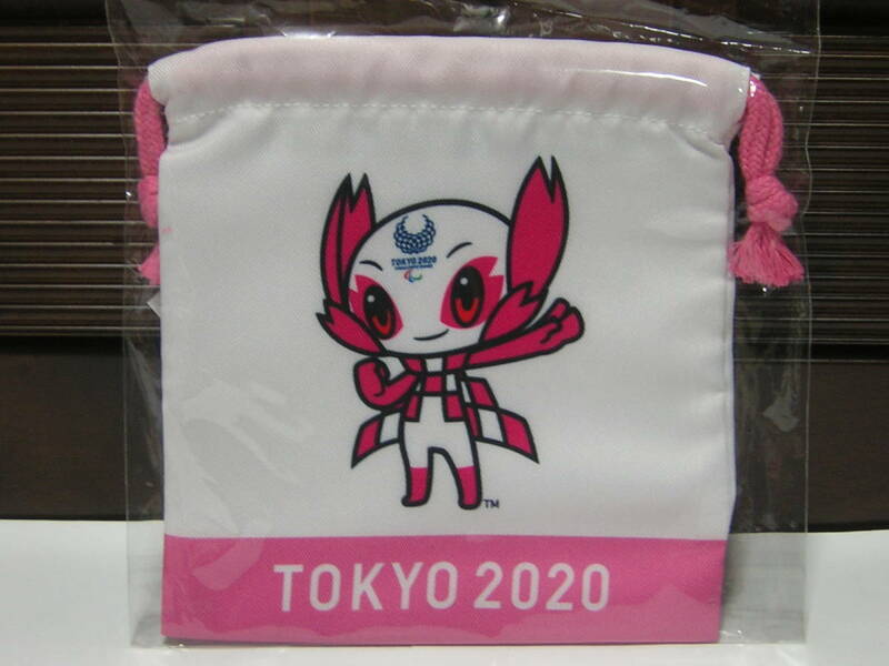 即決！新品！未開封！東京2020 オリンピック パラリンピック かわいい！ソメイティ 巾着 お名前スペース付き