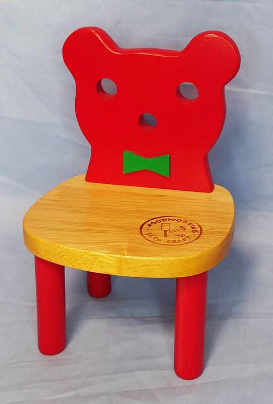 木製 ディスプレイ用 ミニュチュア椅子 赤色 SETO CRAFT インテリア
