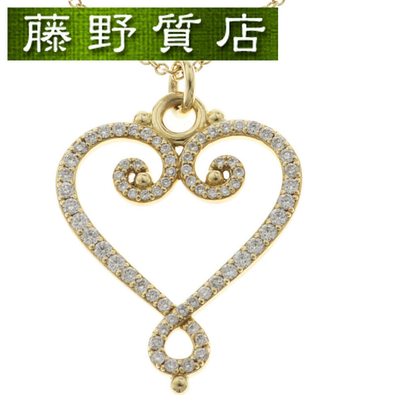 (新品仕上げ済) ティファニー TIFFANY ヴェネチアゴルドーニ ネックレス K18 YG × ダイヤモンド 8535