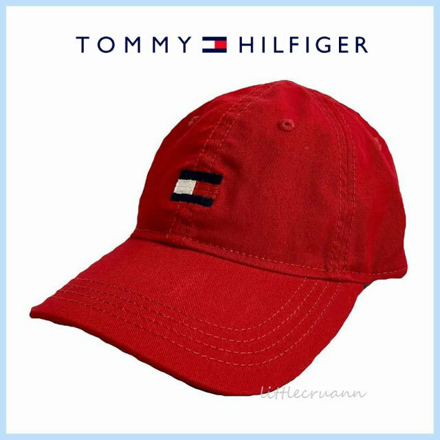 TOMMY HILFIGER◆トミー・ヒルフィガー BBキャップ/レッド BB CAP 69JI858-600 アメリカ正規店購入 (9953)