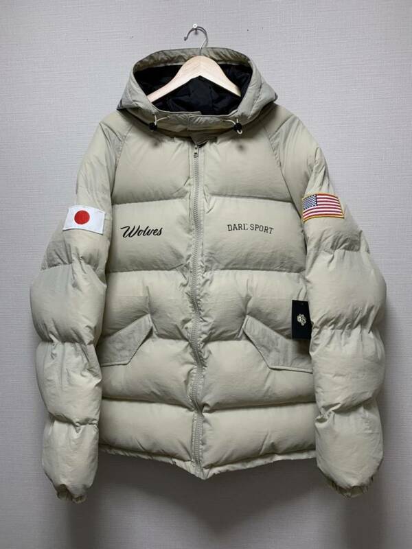 未使用☆[DARC SPORT] 21AW 500着限定 BUSHIDO CODE Inner Wolf Puffer Jacket パファージャケット XL TAN ダルクスポーツ