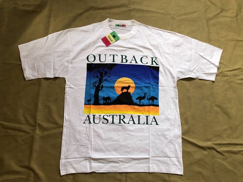 outback Australia ／ROBRIK Tシャツ ビッグシルエット　綿100% Lサイズ　Tシャツ　未使用品