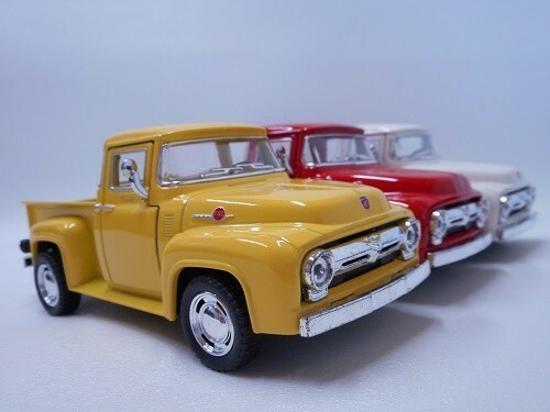 KINSMART 1956 Ford F-100 Pickup 1:38 ダイキャストミニカー フォード イエロー