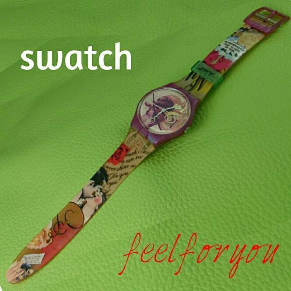 【美品中古】　swatch　feel for you　スウォッチ　恋のキューピット　ウオッチ　腕時計　W065