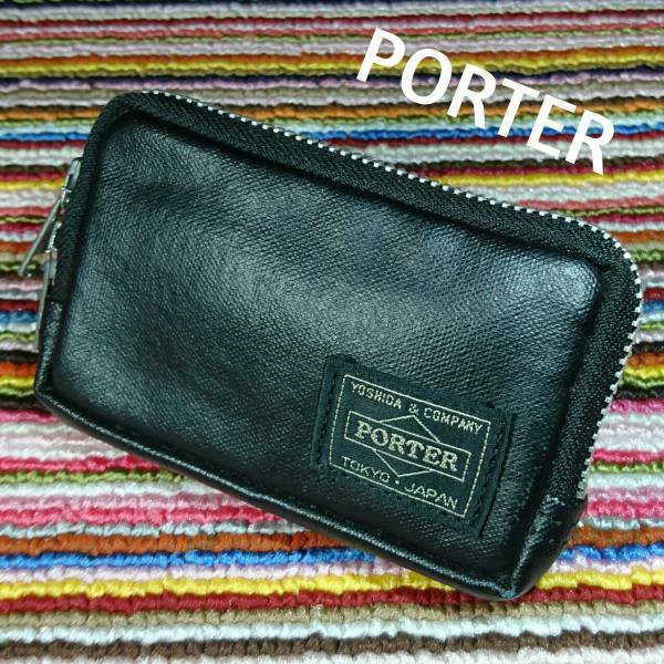 【美品中古】　吉田かばん　PORTER　ポーター　コインケース　ブラック　321