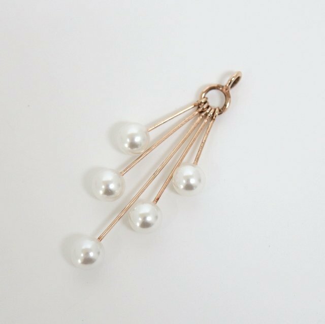 ★【Folli Follie】フォリフォリ パールペンダントトップ ピンクゴールド S925/レディース/シンセティックパール/アクセサリー/aj1151