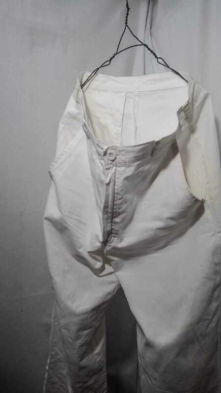 Vintage Kempel white work pants 90s ケンペル ホワイト ワークパンツ リメイク カスタム ペイント ユーロ ドイツ ワーク ビンテージ