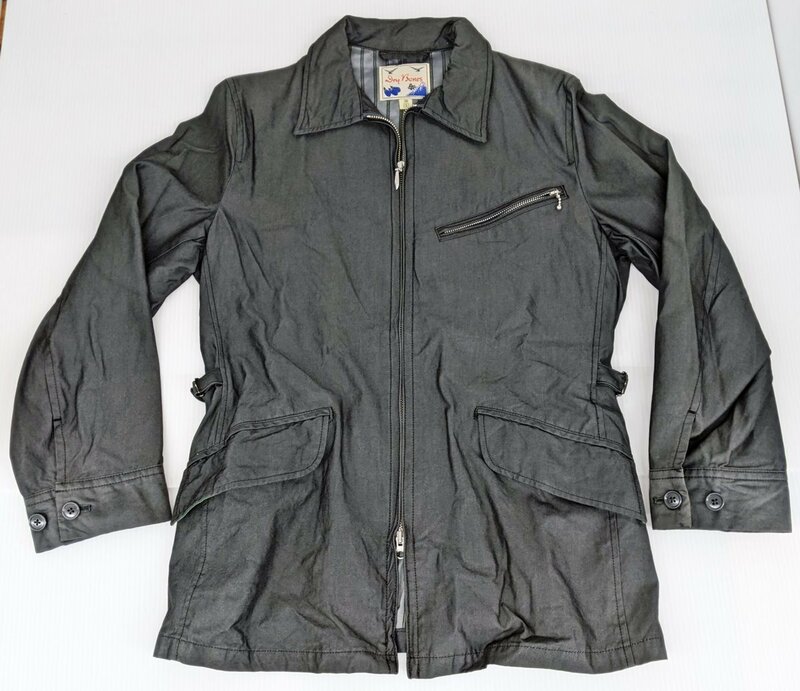 Dry Bones ドライボーンズ ジップアップ コットンジャケット サイズ36 グレー 日本製 zip-up cotton jacket