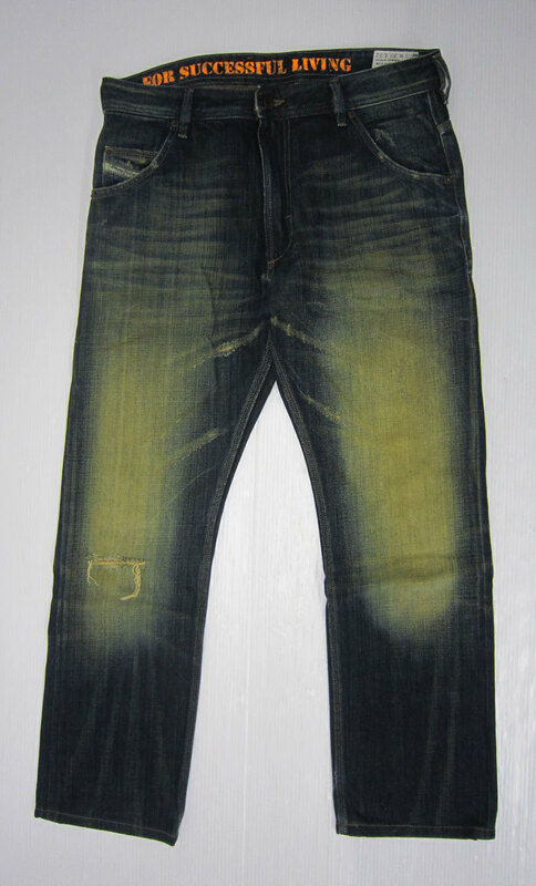 DIESEL ディーゼル KROOLEY REGULAR SLIM-CARROT デニムパンツ ウォッシュ加工 008X1 W30L32 イタリア製 washed jeans denim pants