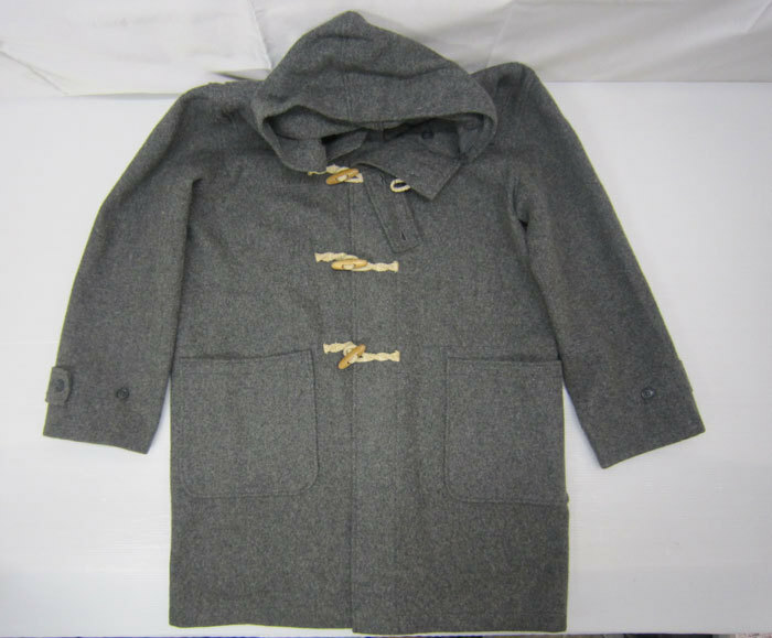 Schott ショット AT036 ダッフルコート メンズ Lサイズ グレー ウール混 メルトン生地 USA製 wool duffle coat