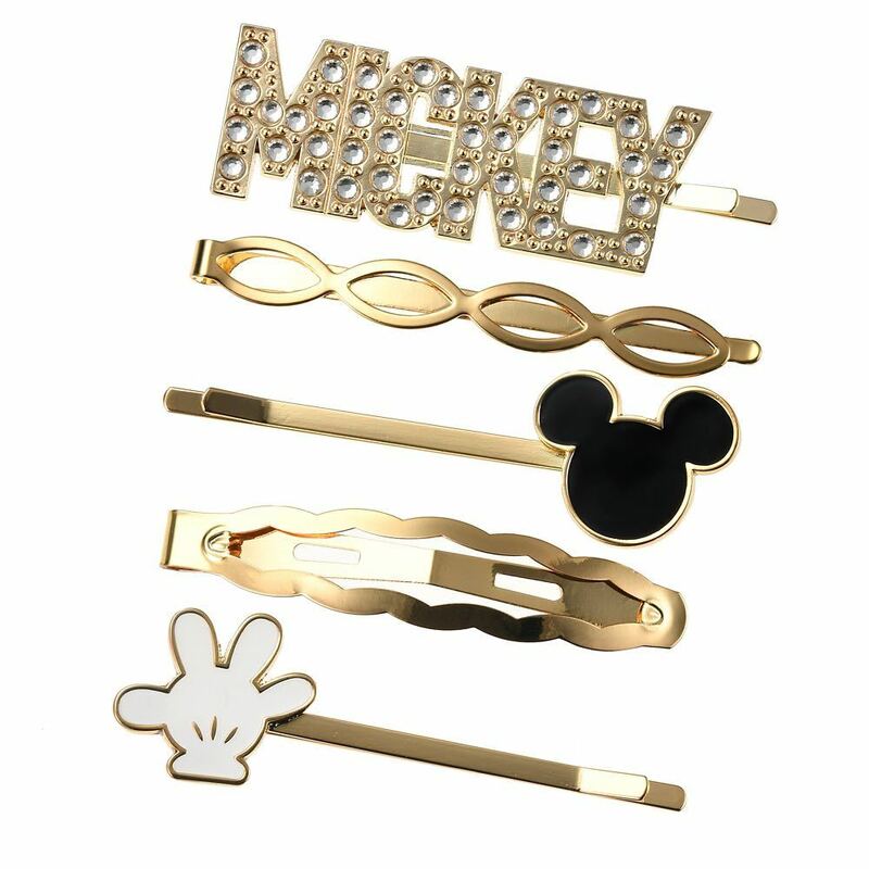 【新品・未使用品】ディズニーDisneyミッキーマウス ヘアピン5種セット