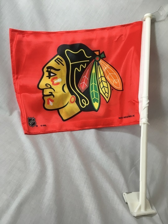 NFL シカゴ ブラックホークス CHICAGO BLACKHAWKS カーフラッグ フラッグ 旗 タペストリー 3332