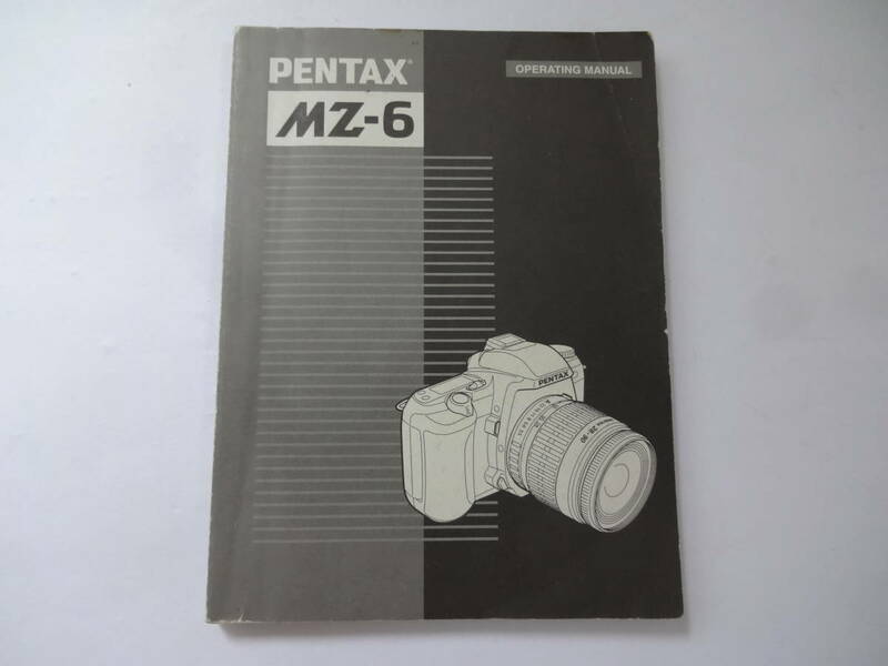 Pentax MZ-6 説明書 英語版 送料無料