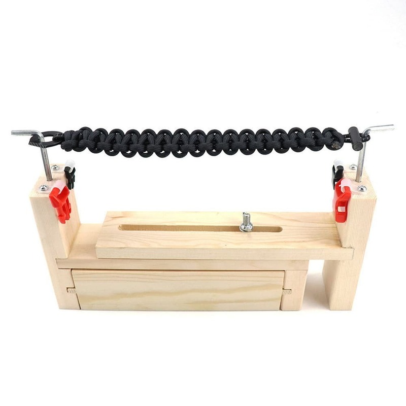 パラコードブレス用ジグ 編み機 パラコードジグ 木製 ハンドメイドツール パラコードブレスレットメーカー 手織り機 編み台