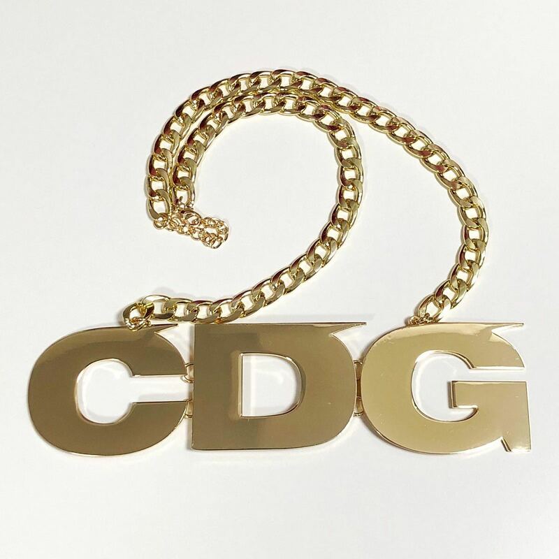 CDG ロゴ ネックレス 金色 ゴールド COMME des GARCONS コムデギャルソン コム・デ・ギャルソン コム デ ギャルソン