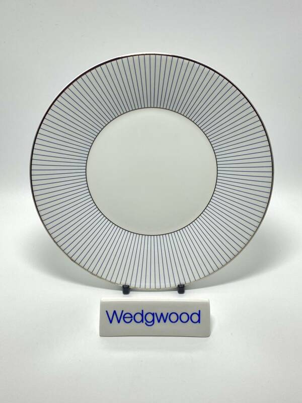 ＊未使用品＊ WEDGWOOD ウェッジウッド JASPER CONRAN PIN STRIPE 17cm Side Plate ジャスパーコンランピンストライプ サイドプレート*T372