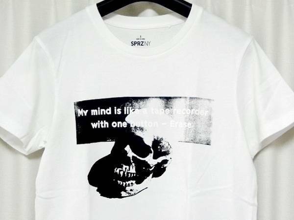 UNIQLO/ユニクロ ANDY WARHOL SPRZ NY スカルTシャツ☆ホワイトSサイズ