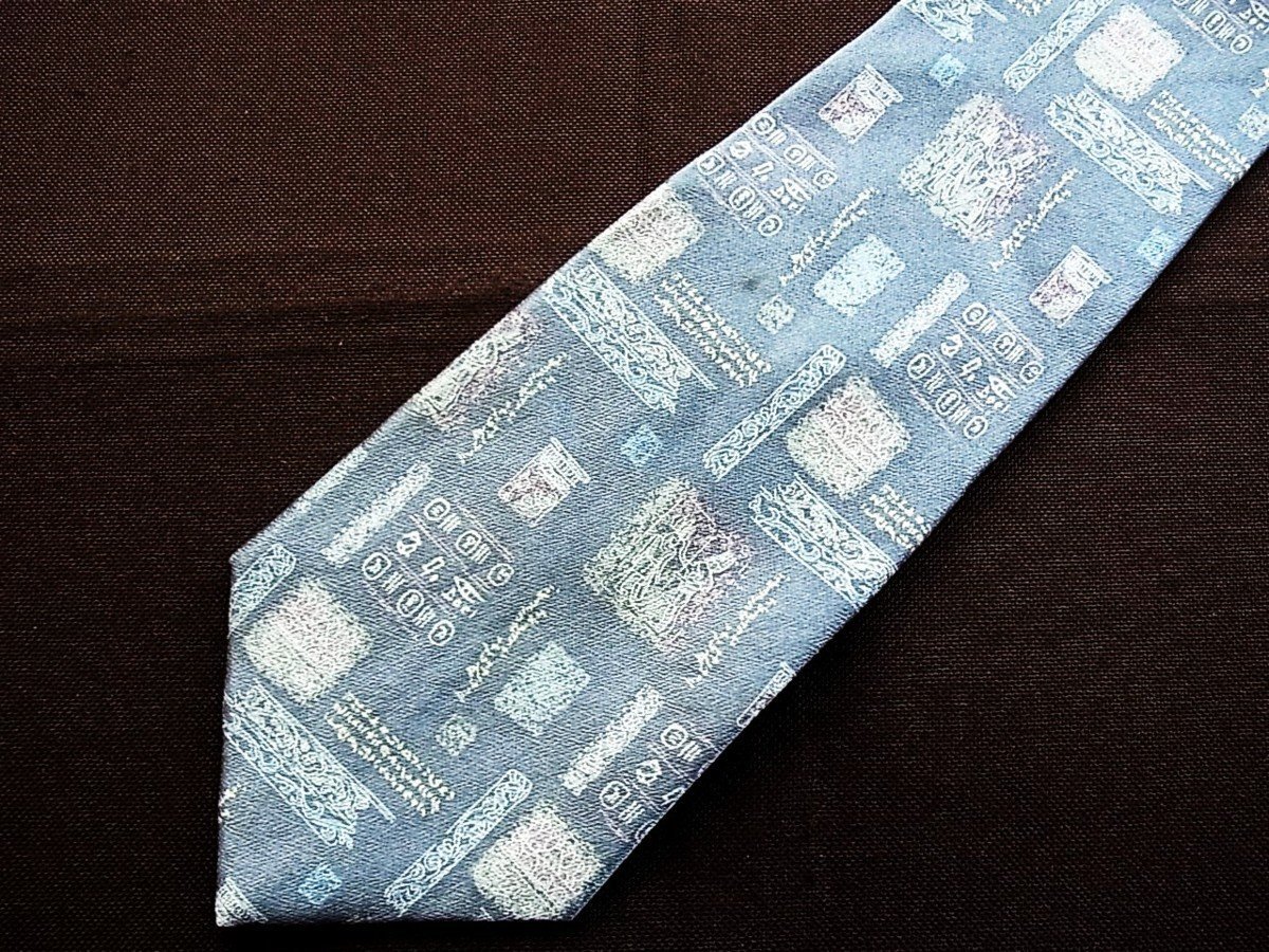 ♪21127C♪良品【刺繍 壁画 装飾 柄】ミユキ コスギ【小杉 みゆき】ネクタイ