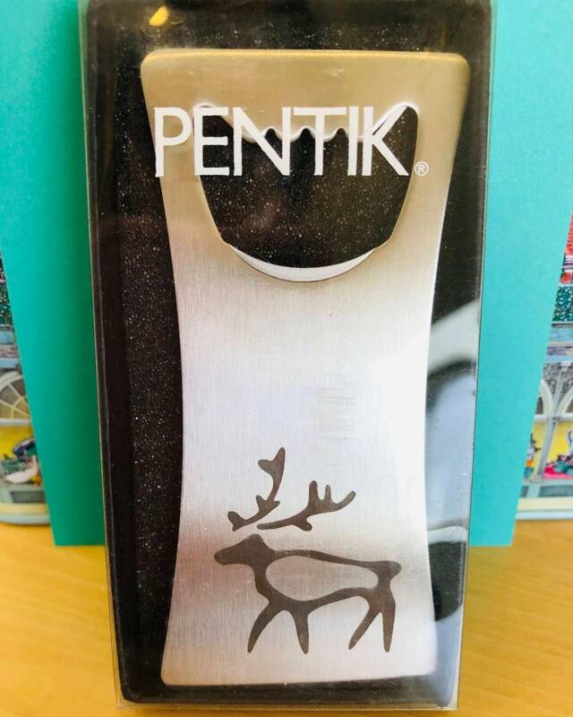 「フィンランドのお土産・ペンティック　PENTIK社の艶消しトナカイの栓抜き」　