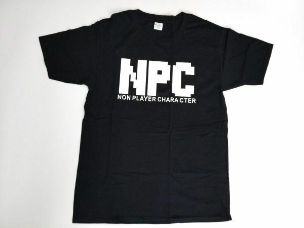 NPC Tシャツ M ブラック 面白 パロディ 未使用 ゲーム好きに