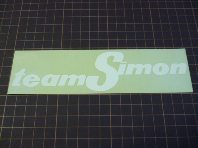 team Simon ステッカー (180×47mm) チーム シモン 紫紋