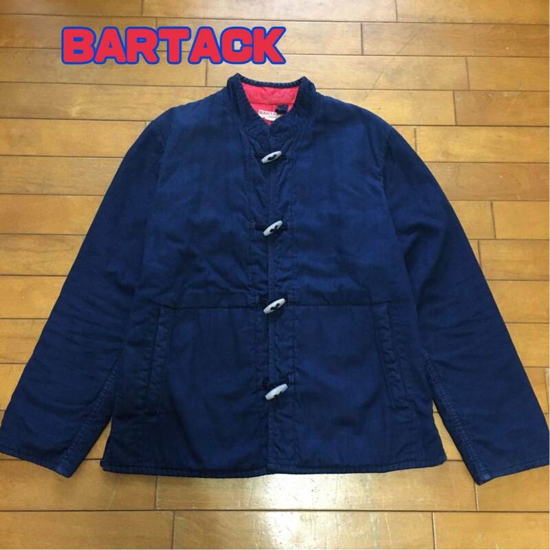 ☆【 BARTACK 】★ 裏キルト インディゴ チャイナジャケット★サイズS