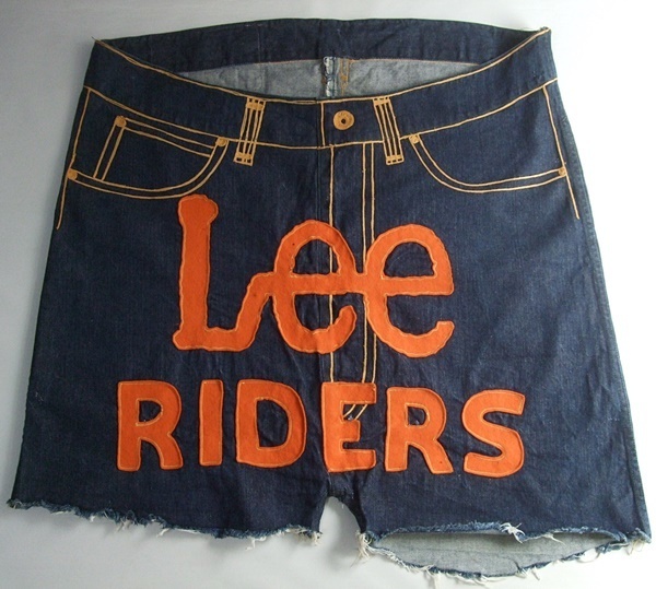 難あり VINTAGE 50s 当時物 Lee Riders リー101 型 デニム ジーンズバナー ビンテージ 販促品 アドバタイジング ディスプレイ レア