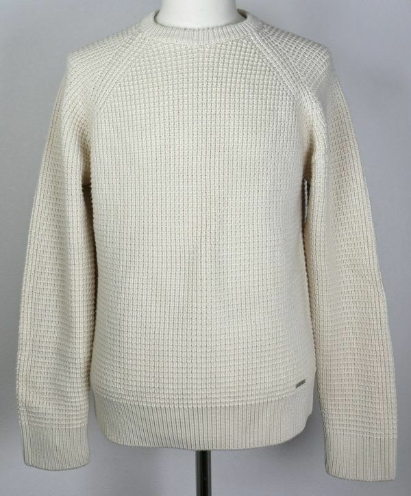 14AW DSQUARED ディースクエアード ウール ワッフル クルーネック ニット セーター M イタリア製 crewneck sweater b5178