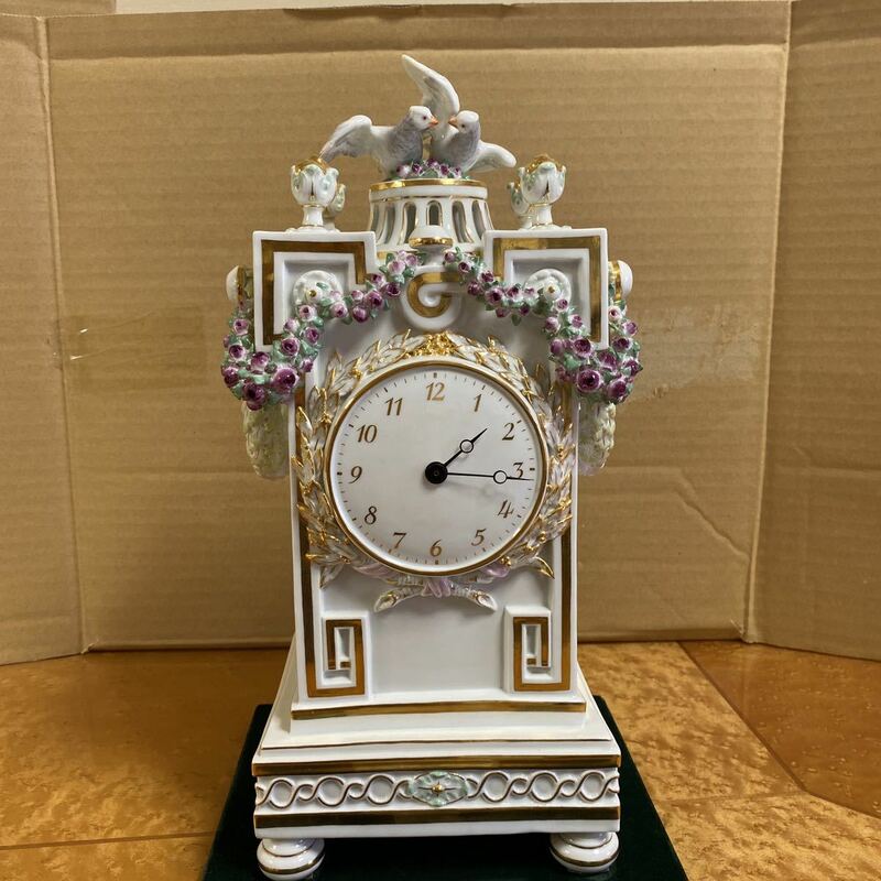 マイセン　Meissen 時計　置時計　世界限定10個　2000年記念　ミレニアム記念　証明書付き　修復歴などなく完全な極美品