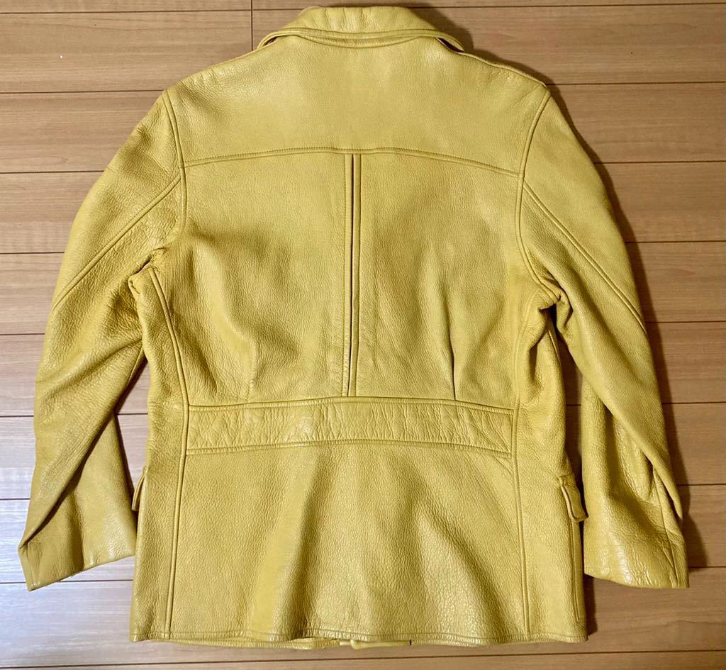 40年代 40s ビンテージ 鹿革 ディアスキン スポーツジャケット オリジナル レザージャケット バックプリーツ 革ジャン オメプリ30s30年代a1