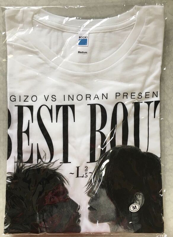 即決 新品未開封 SUGIZO vs INORAN PRESENTS BEST BOUT 〜L2/5〜 Tシャツ ホワイト Mサイズ LUNA SEA