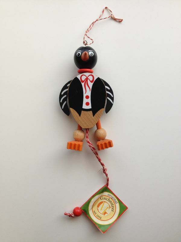 FAMO ハンペルマン ペンギン 新品 送料無料 木製 人形 木製玩具 ジャンピング ジャック パペット 伝統工芸 フィギュア アンティーク 置き物