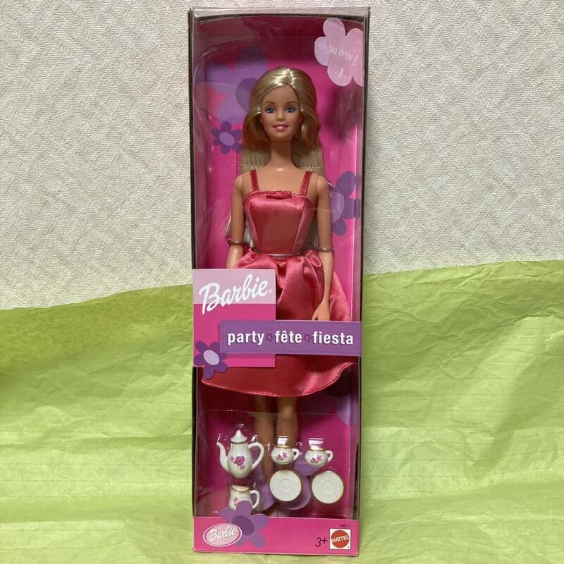 パーティー バービー Party Barbie リカちゃん リカちゃん人形 ティーセット Licca マテル MATTEL バンダイ 新品 未開封 送料込み 2000年頃