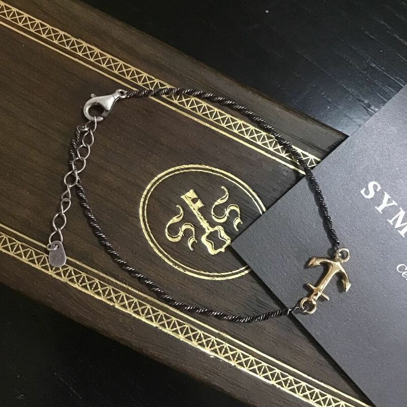 定価42,900円 シンパシーオブソウル SYMPATHY OF SOUL Small Anchor Chain Bracelet スモールアンカーチェーンブレスレット Silver×K18YG