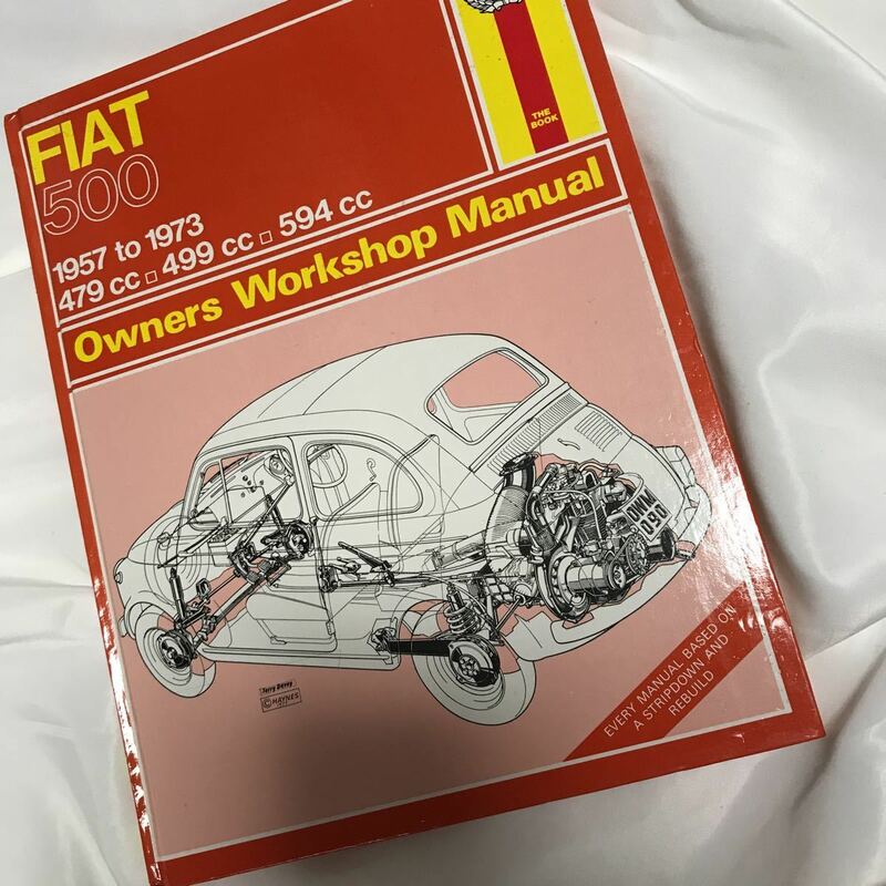 整備書 FIAT フィアット 500 1957-1973 479 499 594 cc 整備 修理 マニュアル サービス 要領 レストア リペア リペアー 洋書