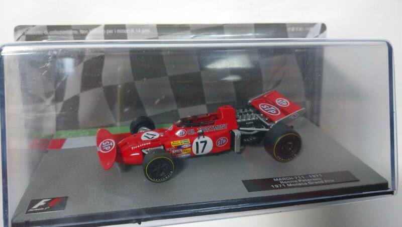 即決 デアゴスティーニ F1マシンコレクション №28 1/43 マーチ 711 1971年モナコGP2位 №17 ロニー・ピーターソン
