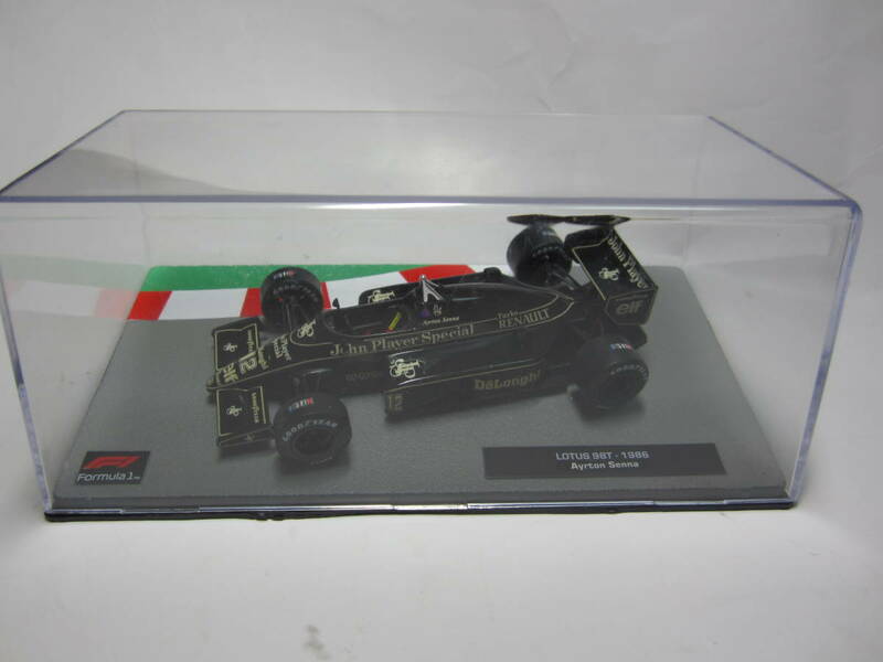 即決 デアゴスティーニ F1コレクション 1/43 ロータス 98T 1987年 №11 ジョニー・ダンフリーズ車 改　№12 アイルトン・セナ車 JPS仕様