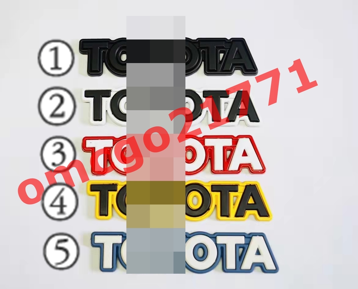 高品質 新品 ●TOYOTA● FJクルーザー トヨタFJ-CRUISER (06-18) フロント グリル 用 TOYOTA エンブレム マーク LOGO 7色選択可能